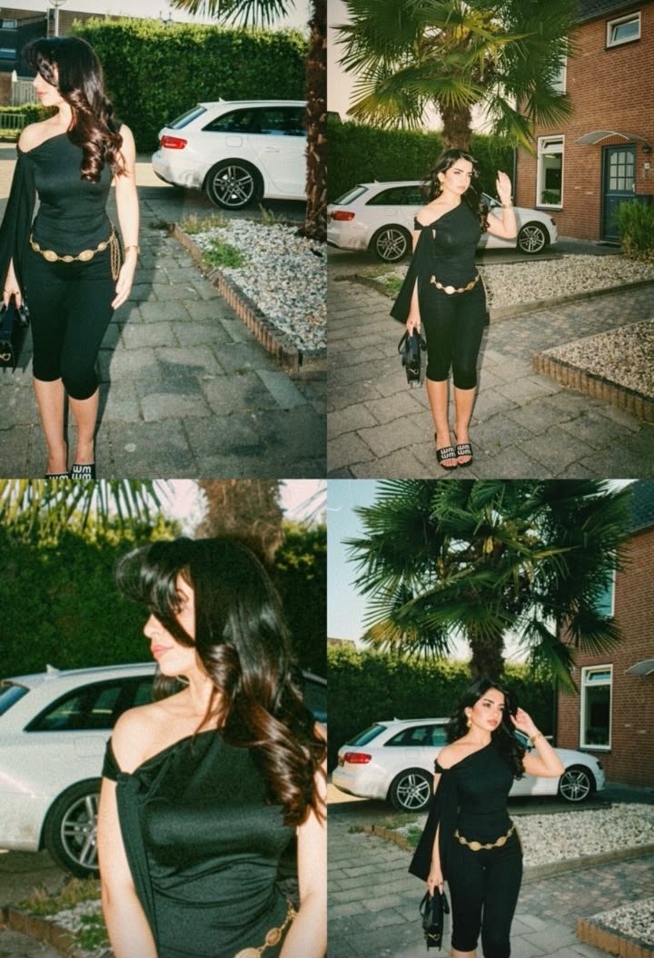 Shazia in het zwart