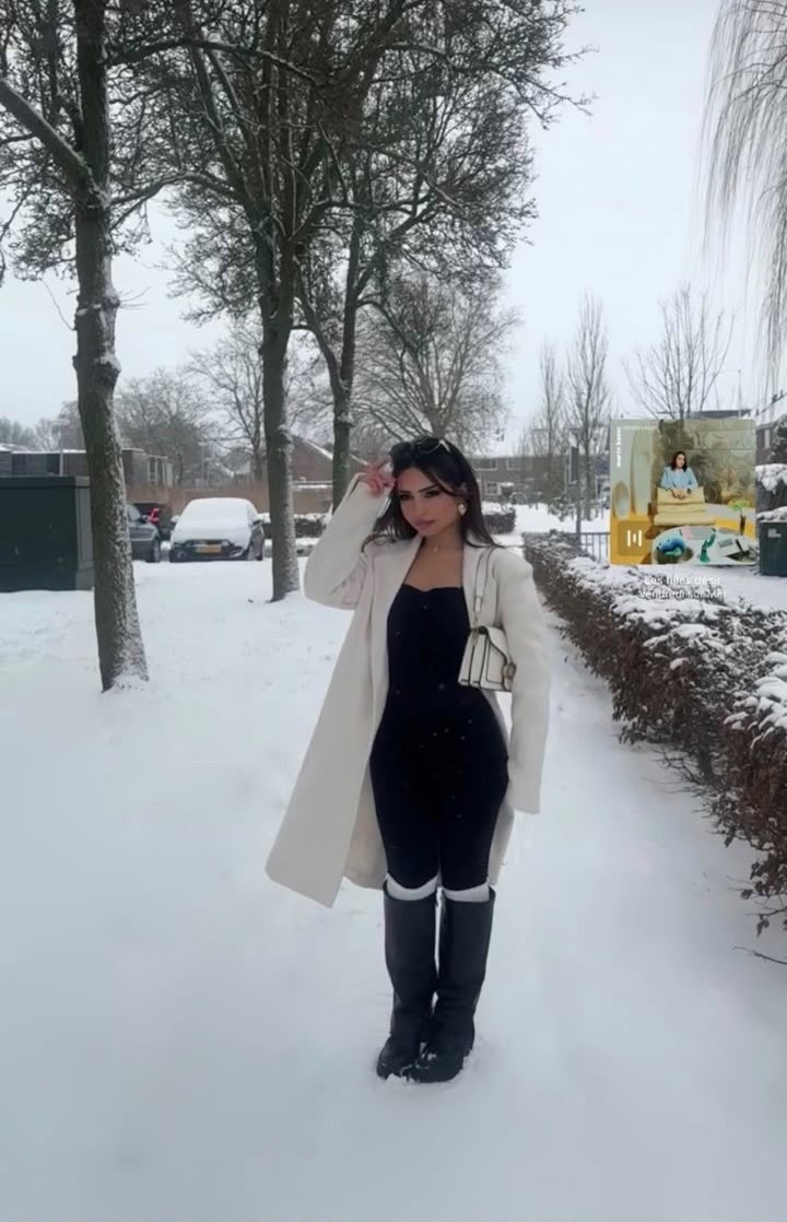 Shazia in de sneeuw